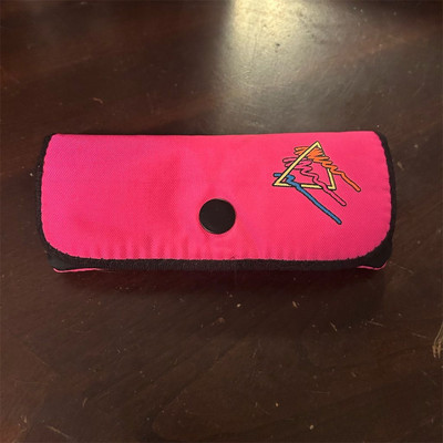 Pink Geometric glasses case