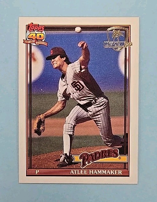 1991 Topps Desert Shield Atlee Hammaker #34 Card A