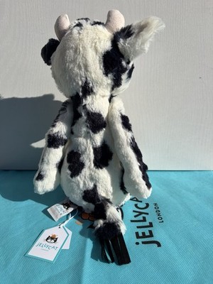 AUTHENTIC‼️ NWT & Dust bag Jellycat Original Bashful Calf Cow | eBay