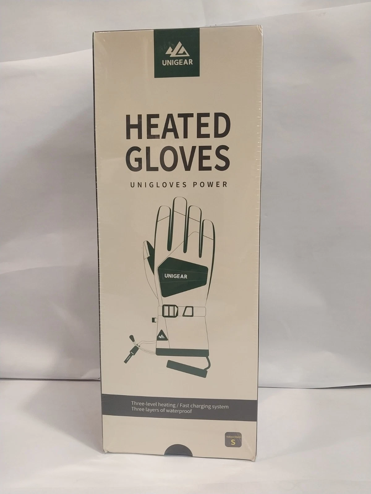 Unigear Rechargeable Heated Gloves Heated Ski - Yellow Black XS SEALED BOX