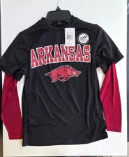 J. America Youth Boys Arkansas Razorbacks Shirt New S, M, L, XL