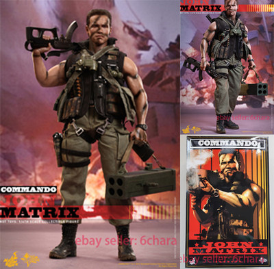 Hot Toys MMS276 Commando Colonel Arnold Schwarzenegger 1/6 Scale Action Figure