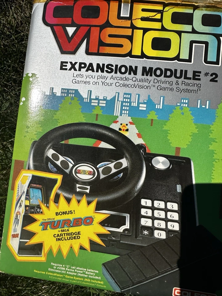 ColecoVision Expansion Module #2 Steering Wheel Pedal & Box No Game No Instu - Image 2 of 4