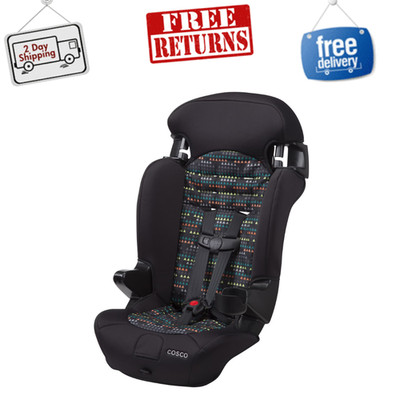 Cosco Kids Finale 2-in-1 Booster Car Seat, 40-100 lbs, Lightweight, Diamond Daze