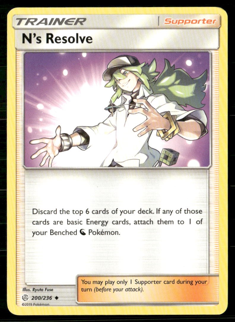 N's Resolve 200/236 Uncommon Cosmic Eclipse Pokemon Near Mint