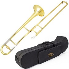 Glory GTD-2 B Flat Brass Trombone with Case  12C Alto