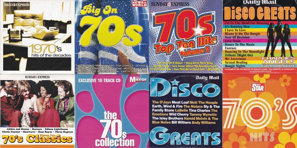1970's & Disco CD Collection ( 10 CDs from english Newspapers - Bild 1 von 4