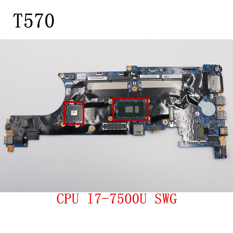 For Lenovo ThinkPad T570 Motherboard CPU I7-7500 SWG FRU 02HL436