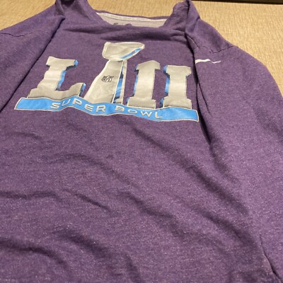 Women s Small Purple Nike Super Bowl LIII Sweatshirt   