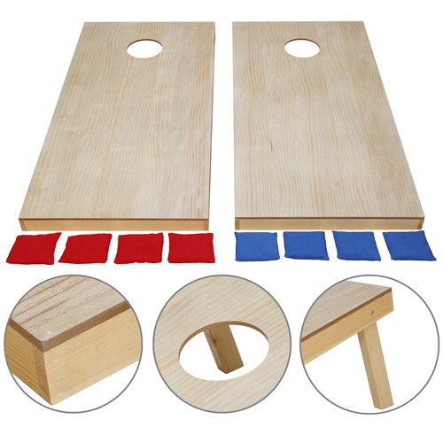 Juego de juego de lanzamiento de bolsa de frijoles Cornhole de madera regulación de patio trasero de césped 3 x 2 pies/4 x 2 pies - Imagen 5 de 7