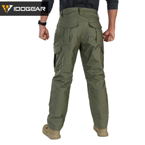 IDOGEAR Pantalon tactique airsoft BSR pantalon militaire noir pantalon cargo MC - Imagen 20 de 29