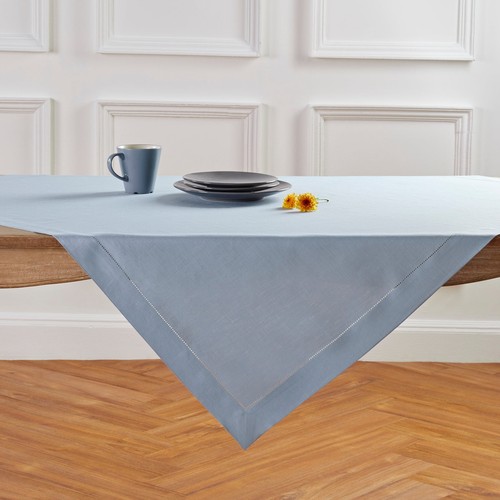 Solino Home 100% Pure Linen Table Throw for Summer Dining, Classic Hemstitch - Picture 138 of 164