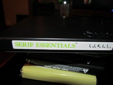 Sizzix Serif Essentials I J K L set NEW