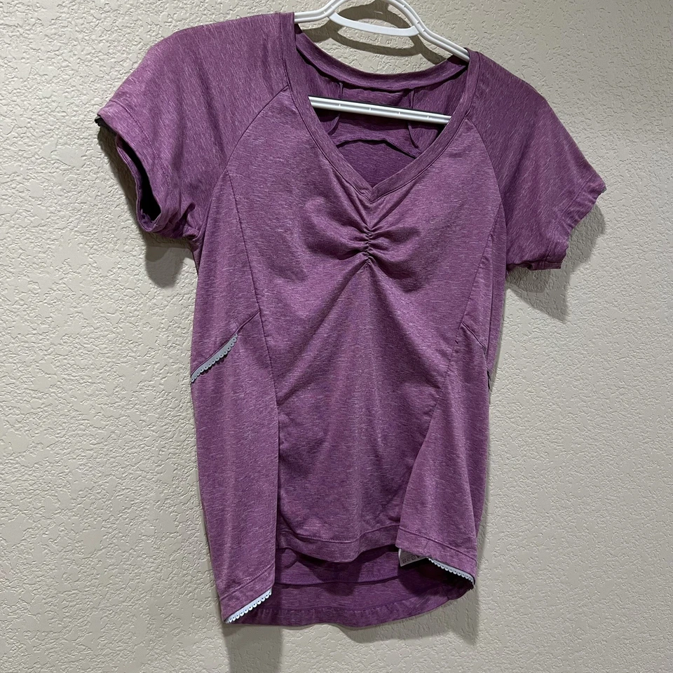 Sugoi Women's XS Cycling Biking RPM Jersey Shirt Back Pockets Purple Active - Image 4 of 4