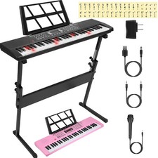 Kids 61 Key Music Electronic Keyboard Electric Digital Piano Musical Instrument