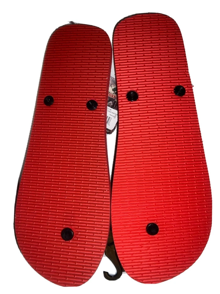 New MOSSY OAK Shoes Men's Size XL (13/14) Flag Patriotic Stars Flip Flop Sandals - Image 2 of 2