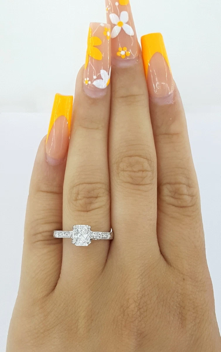TACORI HT2202 Rectangular Radiant cut Diamond Platinum Engagement