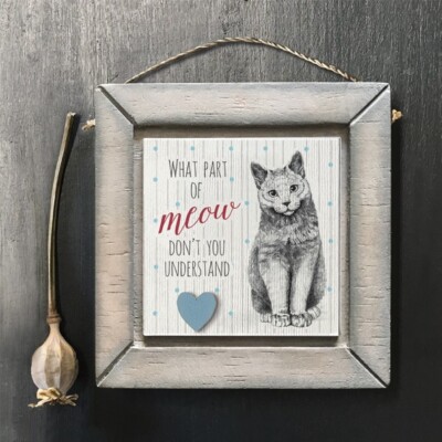 Welcher Teil von Miau... Ostindien Bild Katze Spruch Bild