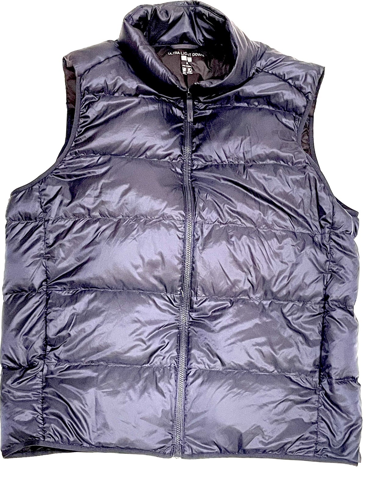 UNIQLO Ultra Light Down Puffer Vest Men’s Blue M Medi… Gem