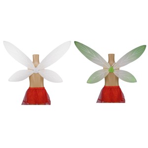 Girls-White-Green-Fairy-Butterfly-Wings-Angel-Costume-Birthday-Party-Fancy-Dress