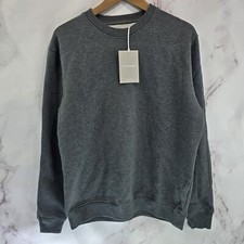 Everlane Sweatshirt Mens Small Grey Track Pullover Uniform Heathered Crewneck