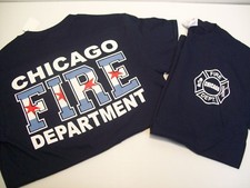 Chicago Fire Department Chicago Flag Shirt