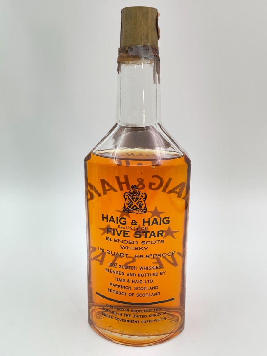 HAIG & HAIG FIVE STAR BLENDED SCOTCH WHISKY 1 1/5 QUART 86.8 PROOF