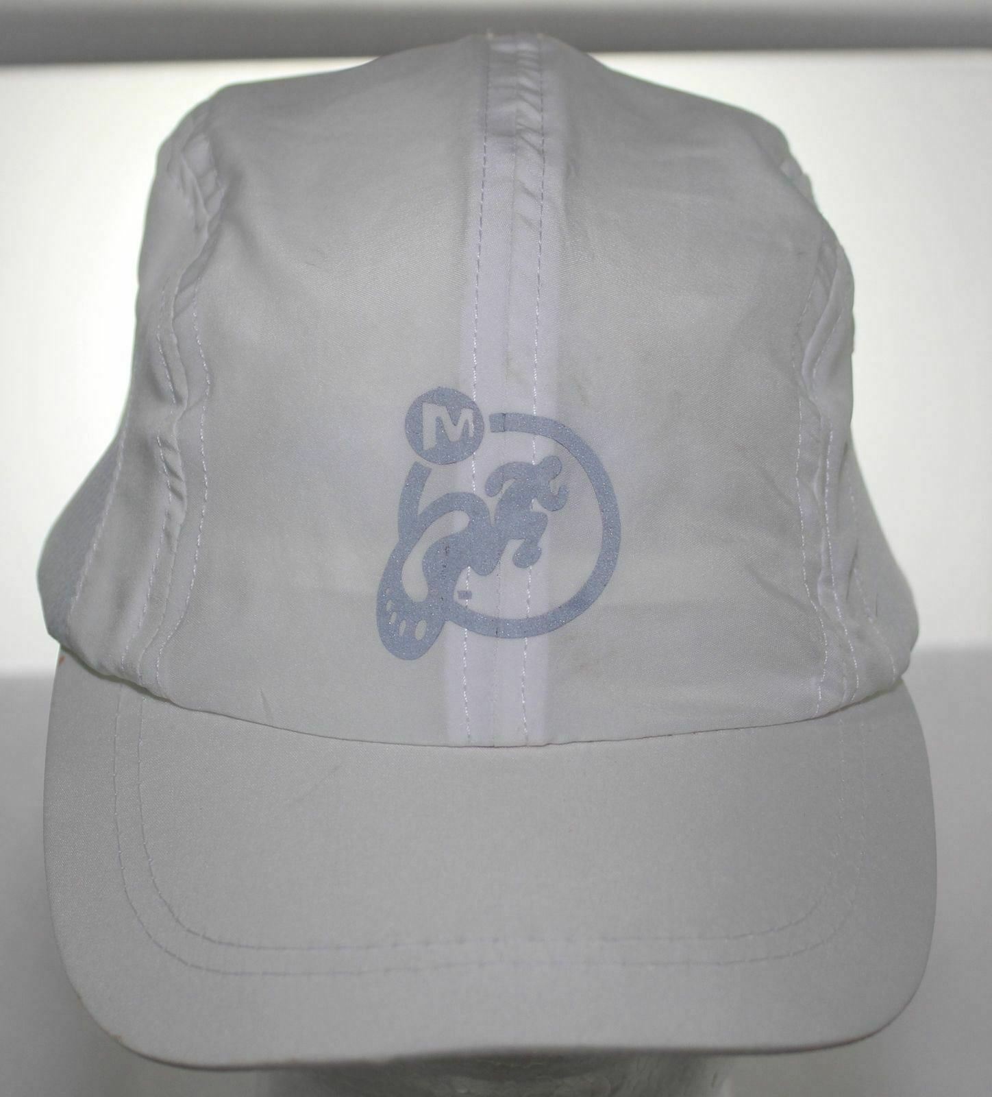 Cappello Merrell Riflettente Ventilato Corsa Escursionismo Bianco e Argento 100% Poliestere Berretto