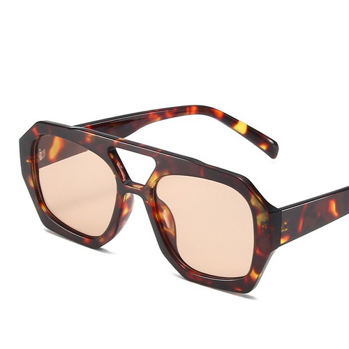 Retro Hexagonal Sunglasses for Women Men Designer Inspired Double Bridge Shades - Picture 21 of 30