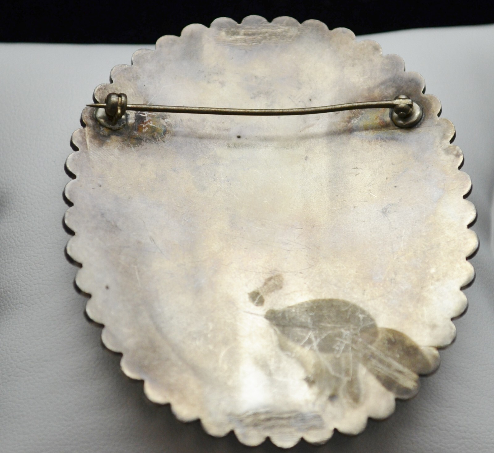 Sterling Silver Tiny Square with Dot Pendant #FMY… - image 3