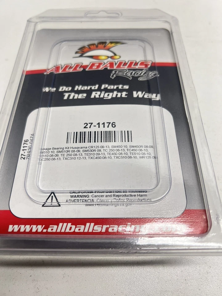 Kit de sello de cojinete de acoplamiento de brazo oscilante ~ 2010 Husqvarna TC250 todas las bolas 27-1176 Foto 2 de 4