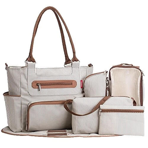 Stripe Large Diaper Bags