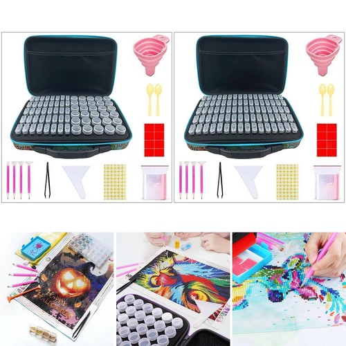 Diamond Painting Storage Bag Dimond Painting Jars Portable Nail Art Holder - Picture 2 of 12