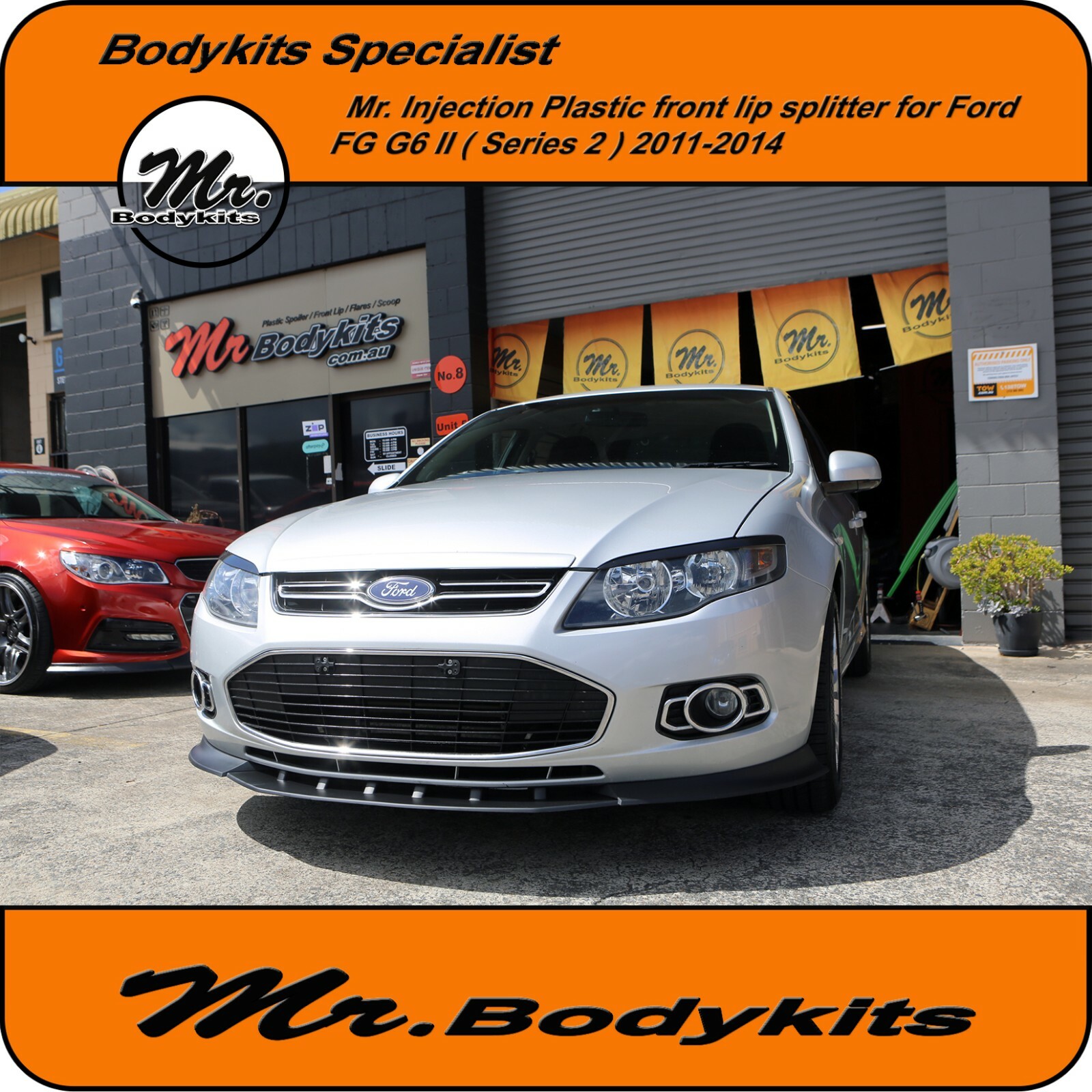Mr Bodykits Front Lip Splitter For Ford FG G6 MKII MK2 Front Bumper