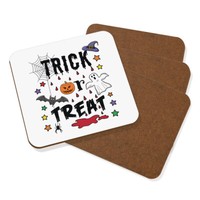 SüßEs Oder Saures Halloween Untersetzer GeträNke Set Mit 4 Gruselig Geist KüRbis