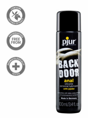 New Pjur Back Door Silicone Based Anal Glide Lubricant Lube w/ Jojoba 100 ml