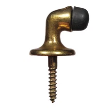 Antique New Old Stock Brass Door Stops by Norwalk, 34 Available, NDS3
