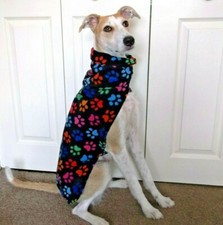 Lurcher/ Whippet/ Sighthound Fleece dog coat/jacket ~ Warm ~ Various fleece