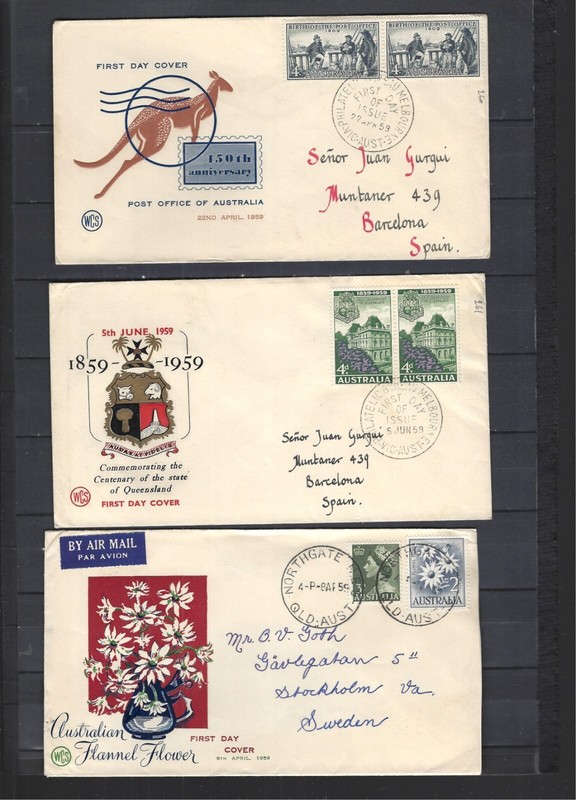 AUSTRALIA-COVERS-FDC-CACHETS- SELECTION of 27 COVERS-CANCELS-BETTER-F-VF-#19