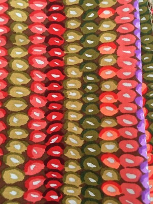 HALF  YARD 38  Width Kaffe Fassett Bead Stripe Jungle Westminster KAFFE