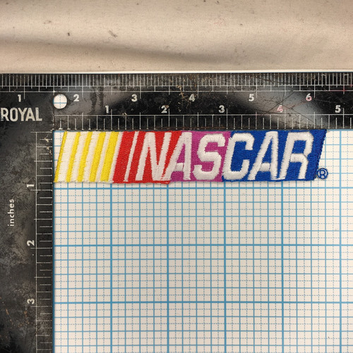 VINTAGE NASCAR RACING LOGO 4.5" EMBROIDERED IRON ON PATCH