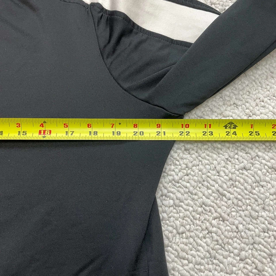 Chaqueta deportiva Danskin Now Track Missy XL 16/18 negra cremallera completa poliéster para mujer Foto 4 de 4