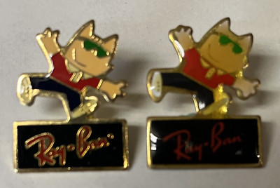 Ray-Ban Bausch & Lomb 1992 Olympic Pin  ~ Cobi ~ Sun Glasses ~ Lot of 2