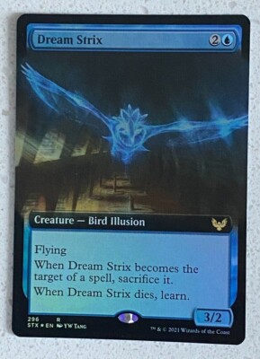 MTG Strixhaven School of Mages Extended Art Foil Dream Strix - Rare