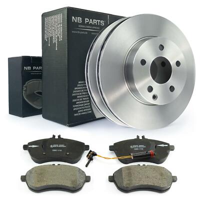 Bremsbeläge + Sensor + Bremsscheiben vorne für Mercedes-Benz W204 S204 W212 R172