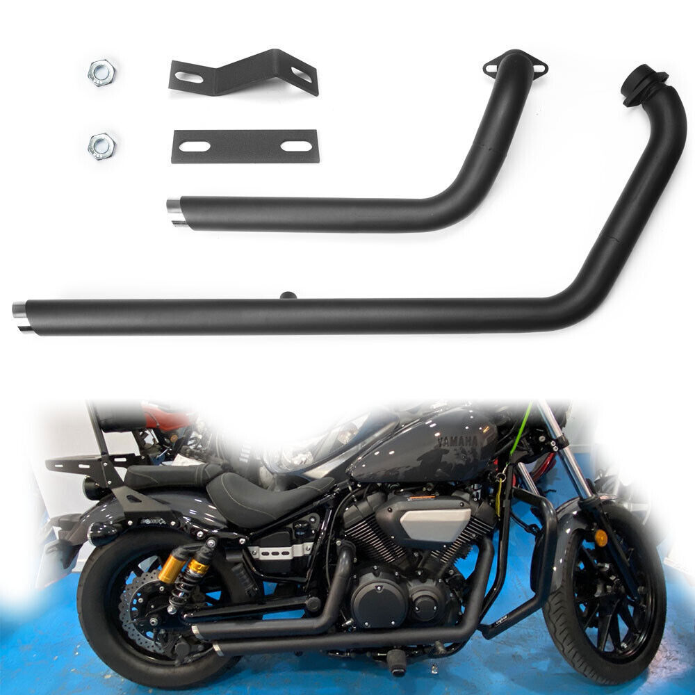 Shortshots Staggered Exhaust Pipes For Yamaha Star Bolt XV950 XVS950
