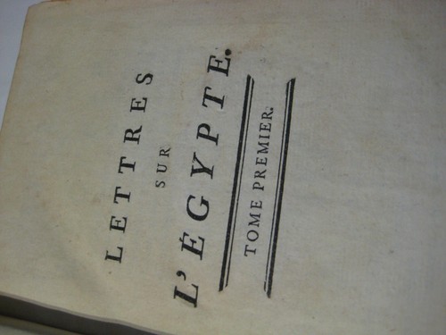 Antique HB M. Savary Lettres Sur L'Egypte Tome Premier 1786 2nd Ed rev 3 Maps - Picture 7 of 17