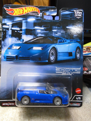Hot Wheels Exotic Envy '94 Bugatti EB110 with Real Riders