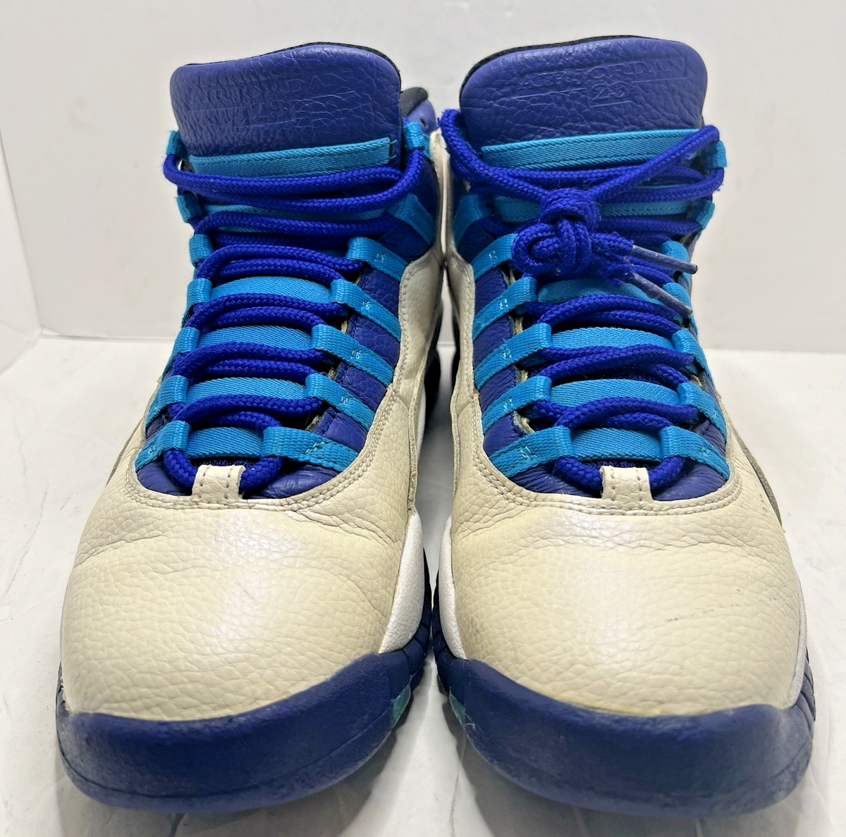 Nike Air Jordan 10 Retro Charlotte Hornets 2016 310805-107 Size 12 Air Jordan 10 Retro Charlotte Hornets Size 9 310805-107 Blue  main image 3