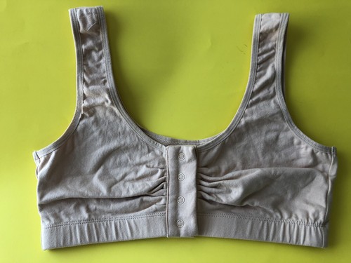 FRONT FASTENING LADIES NON-WIRED/NON-PADDED STRETCH BRA- COTTON/SPANDEX - Picture 2 of 5